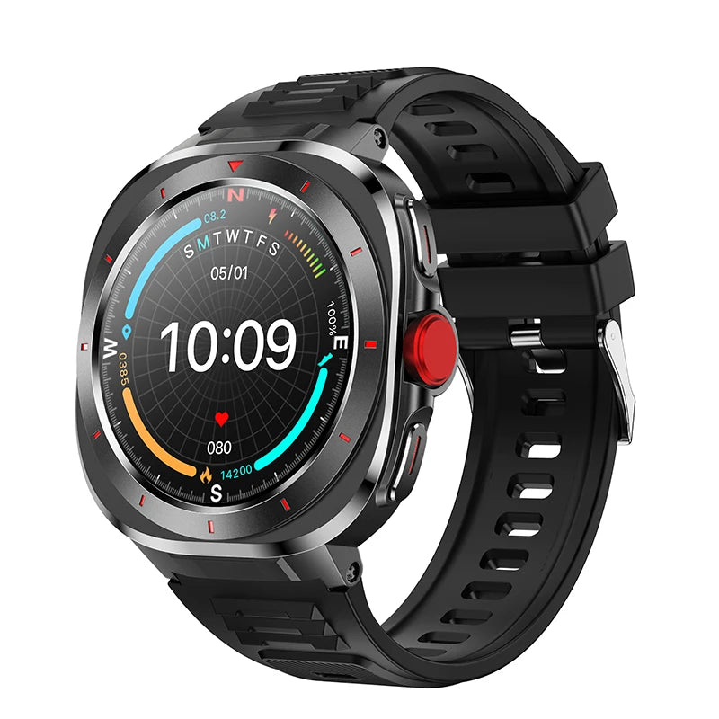 2025 Smart Health Sports Watches Heart Rate Outdoor Compass Blue Tooth Call Smartwatch 1ATM Waterproof Voice Assistant Bracelet