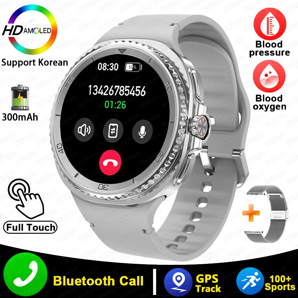 Smart Watch 8 Classic Men HD Display Screen GPS Bluetooth Call Sports Fitness Waterproof Watch SmartWatch 1.32-inch Android IOS