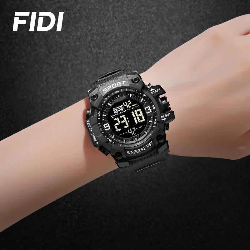 NEW ARRIVAL SPORTS WATCHES FOR MEN Outdoor Sports Waterproof LED Electronic Watch Rubber Student Digital Multifunction Watch