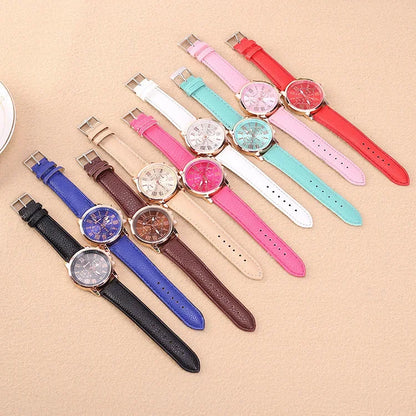 Watch Women Casual Ladies Watches Top Brand Luxury Woman Watch Leather Waterproof Simple Dress Quartz Wristwatch Female Clock