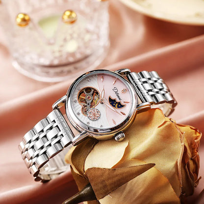 Women's Watches Waterproof Luminous Skeleton Original Automatic Mechanical Watch for Woman Elegant Ladies Watch Reloj Mujer