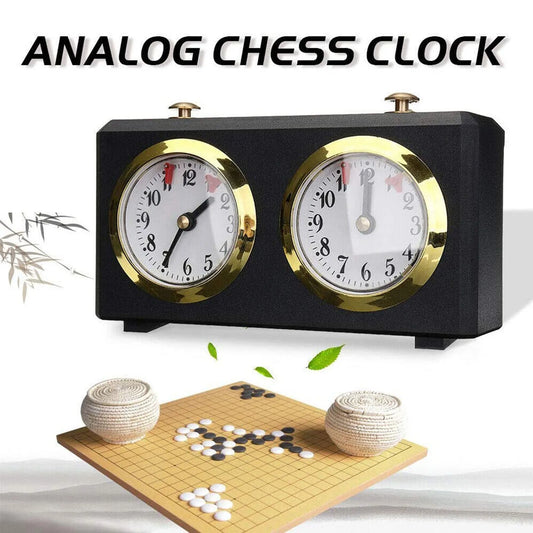 Professional Chess Clock Timer Mechanical Analog Clock Professional Competition Board Game Practical Countdown Timer