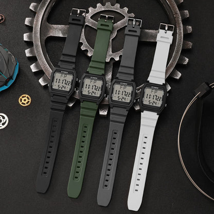 Men's Sports Watch , Digital Display, Square Dial, Fashionable TPU Strap, Ideal for Students