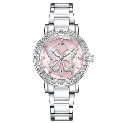 Women Watches 2025 Luxury Brand Relogio Feminino Silver Ladies Wrist Watch For Women Steel Waterproof Female Clock Dropshipping
