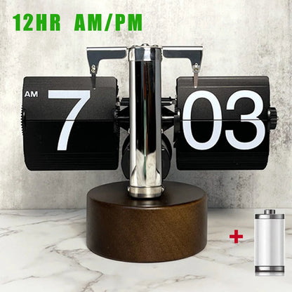 Automatically Page Turning Flipping Clock for Modern Home Office Decoration.A Battery Included.Full of Sense of Technology.