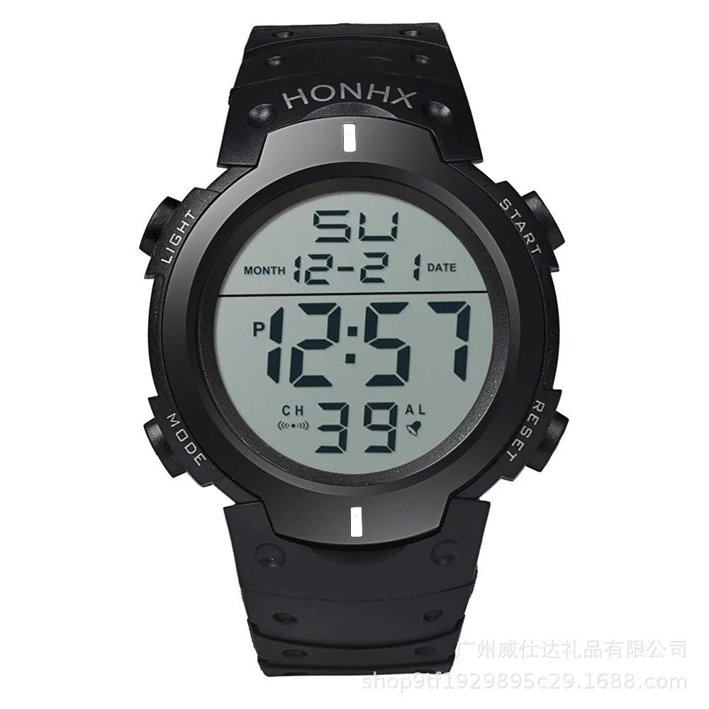 Men Electronic Watch Sports Watches For Men Waterproof Luminous Multifunction Outdoor Fitness Large Screen Electronic Wristwatch