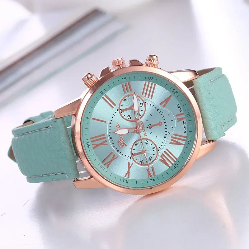 Watch Women Casual Ladies Watches Top Brand Luxury Woman Watch Leather Waterproof Simple Dress Quartz Wristwatch Female Clock