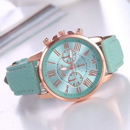 Watch Women Casual Ladies Watches Top Brand Luxury Woman Watch Leather Waterproof Simple Dress Quartz Wristwatch Female Clock